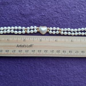 Faux Pearl Sweetheart Bracelet